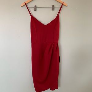 NEW Lulu’s Forever Your Girl Wine Red Bodycon Dress SZ M